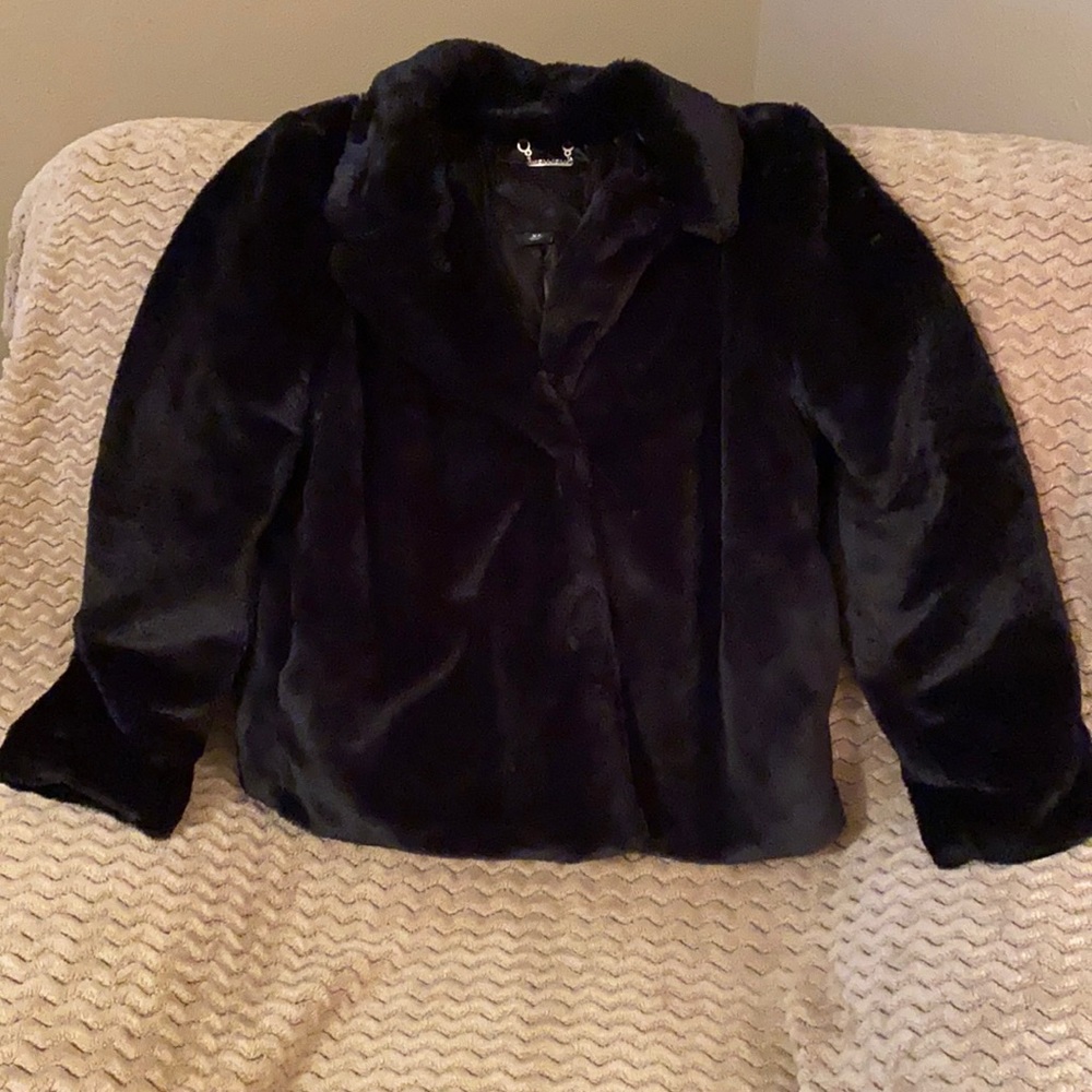 Faux fur coat